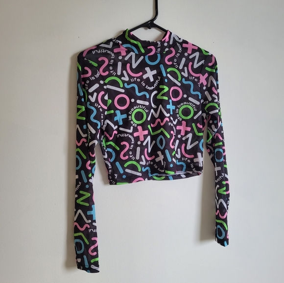 Life is beautiful festival crop top - Picture 3 of 6